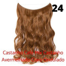 Long Hair™ - Extensão Aplique Para Cabelo com Fio Invisível Mega Hair