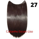 Long Hair™ - Extensão Aplique Para Cabelo com Fio Invisível Mega Hair