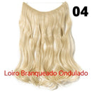 Long Hair™ - Extensão Aplique Para Cabelo com Fio Invisível Mega Hair