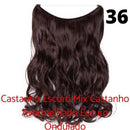 Long Hair™ - Extensão Aplique Para Cabelo com Fio Invisível Mega Hair