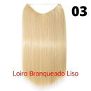 Long Hair™ - Extensão Aplique Para Cabelo com Fio Invisível Mega Hair