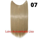 Long Hair™ - Extensão Aplique Para Cabelo com Fio Invisível Mega Hair