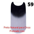 Long Hair™ - Extensão Aplique Para Cabelo com Fio Invisível Mega Hair