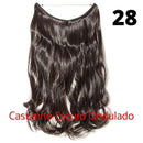 Long Hair™ - Extensão Aplique Para Cabelo com Fio Invisível Mega Hair