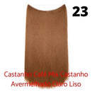 Long Hair™ - Extensão Aplique Para Cabelo com Fio Invisível Mega Hair