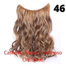 Long Hair™ - Extensão Aplique Para Cabelo com Fio Invisível Mega Hair