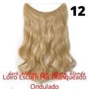 Long Hair™ - Extensão Aplique Para Cabelo com Fio Invisível Mega Hair