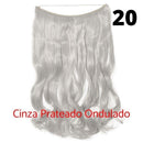 Long Hair™ - Extensão Aplique Para Cabelo com Fio Invisível Mega Hair