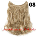 Long Hair™ - Extensão Aplique Para Cabelo com Fio Invisível Mega Hair
