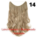 Long Hair™ - Extensão Aplique Para Cabelo com Fio Invisível Mega Hair