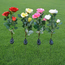 MAGIC-JARDIM - KIT COM 4 PÉS DE FLORES LED ENERGIA SOLAR