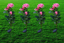 MAGIC-JARDIM - KIT COM 4 PÉS DE FLORES LED ENERGIA SOLAR