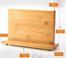 Magnetic Bamboo Knife Block Holder (without knife)