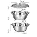 Multifunctional Stainless Steel Vegetable Chopper (11 inches)