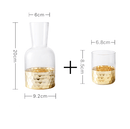 Nordic Luxury Wind Electroplated Golden Cup with Pot Set