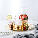 Nordic Luxury Wind Electroplated Golden Cup with Pot Set