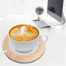 Original USB Wood Grain Cup Warmer Heat Beverage Mug Mat Keep Drink Warm Heater Mugs Coaster