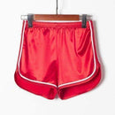 Penny Lane® - Shorts Holográfico de Seda de Verão Praia Casual 2020