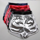 Penny Lane® - Shorts Holográfico de Seda de Verão Praia Casual 2020