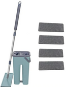 Rodo Esfregão Flat Mop Com 1 Refil Gratis