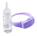 Portable silicone hand sanitizer bracelet