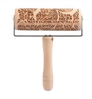 Push-Style Christmas Embossing Rolling Pin