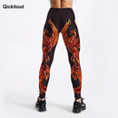 Qickitout® Legging Feminina Estampas Muito Loucas 2020 (Tamanhos Puls Size)
