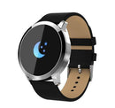 Relógio Eletrônico Smartwatch Q8 Couro