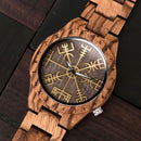 Relógio Viking Especial Quartz Madeira [PROMOÇÃO DIA DOS PAIS]