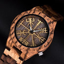 Relógio Viking Especial Quartz Madeira [PROMOÇÃO DIA DOS PAIS]