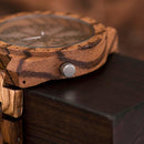 Relógio Viking Especial Quartz Madeira [PROMOÇÃO DIA DOS PAIS]