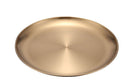 Retro Metal Round Stainless Steel Tray Plates Gold