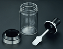 Silicone Brush with Glass Bottle