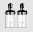 Silicone Brush with Glass Bottle