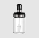 Silicone Brush with Glass Bottle