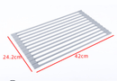 Silicone folding drain rack Colander (Light Gray)