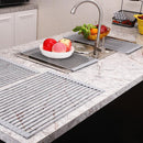 Silicone folding drain rack Colander (Light Gray)