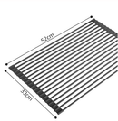 Silicone folding drain rack Colander (Light Gray)