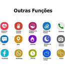 Smartwatch Relógio Eletrônico CF 007 Pró Saúde