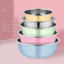Stainless Steel Basin 5 Pcs Set (12 inches)