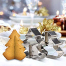 Stainless Steel Christmas 3D Cookie Mold (8 Pcs)