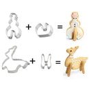 Stainless Steel Christmas 3D Cookie Mold (8 Pcs)