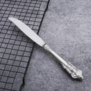 Stainless steel knife and fork set