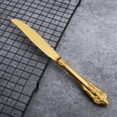 Stainless steel knife and fork set