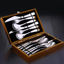 Stainless Steel Steak Knife & Fork Plate Set