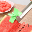 Stainless Steel Windmill Watermelon Fruit Cube Cutter