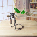 Suspended wine bottle decoration