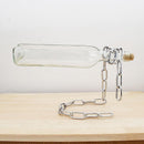 Suspended wine bottle decoration
