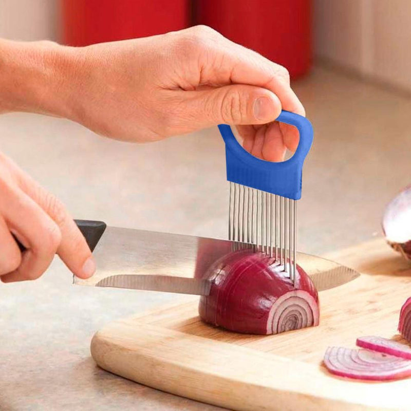 Vegetable Holder Cutting Aid Guide