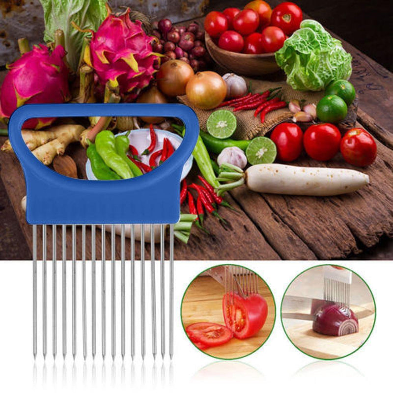 Vegetable Holder Cutting Aid Guide